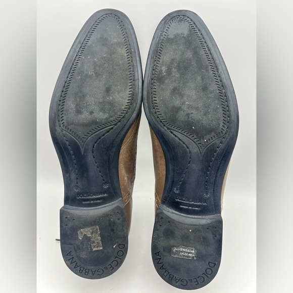 Dolce & Gabbana Men’s Derby Canguro Lucido Business Shoes US Size 8  UK 7 IT 40 - Picture 9 of 16